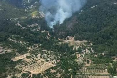 Antalya'da orman yangını havadan ve karadan müdahaleyle kontrol altına alındı
