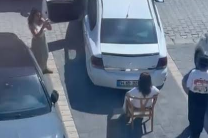 İlginç olay: Sandalye çekti, aracın park etmesine izin vermedi